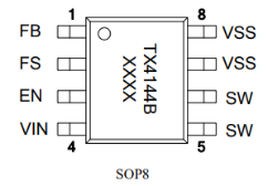 DC-DC转换电源管理芯片-TX4144B的解决方案